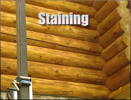  Coolville, Ohio Log Home Staining